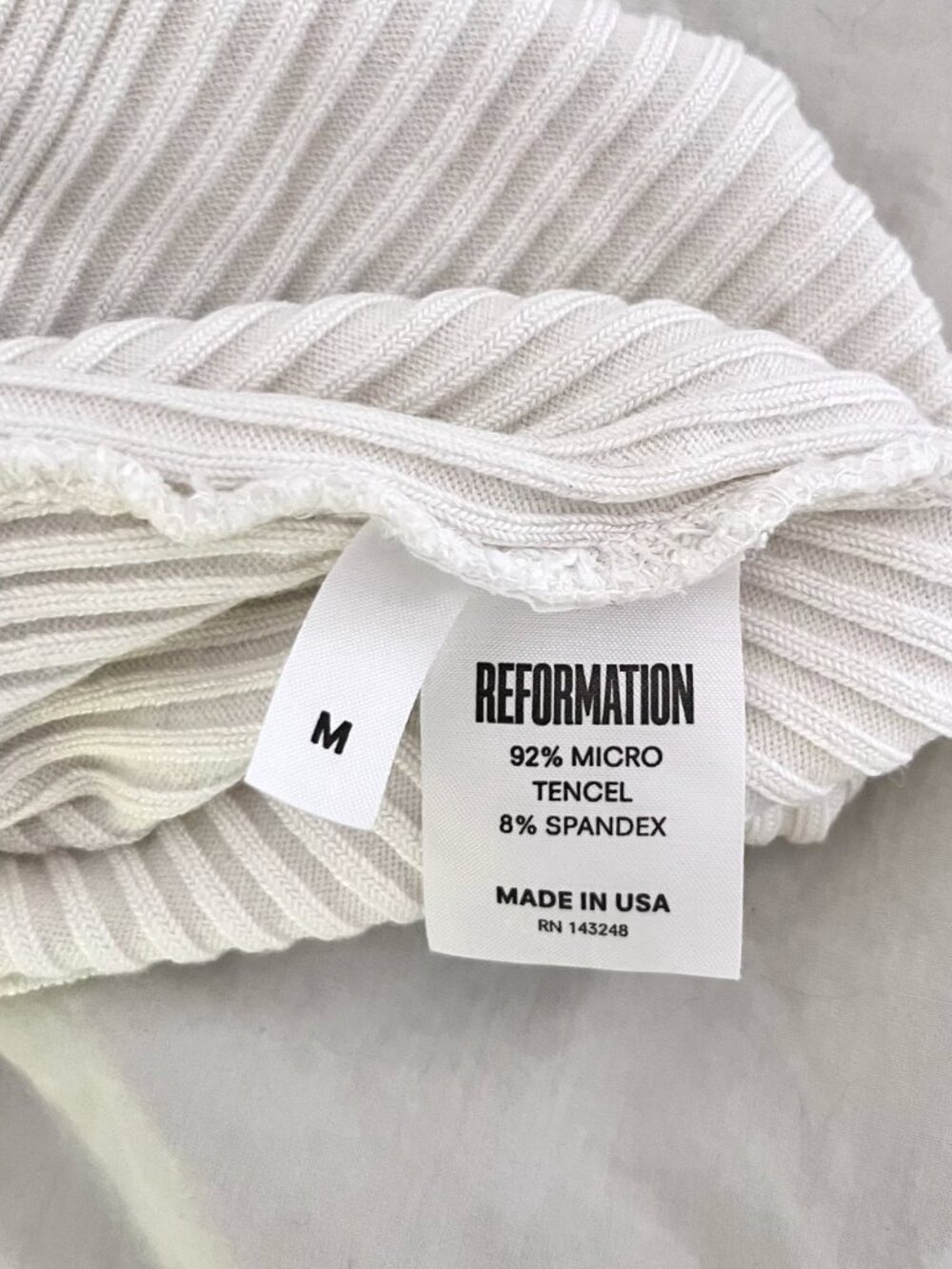 Reformation Ribbed Knit Tank Top - Picture 3 of 6